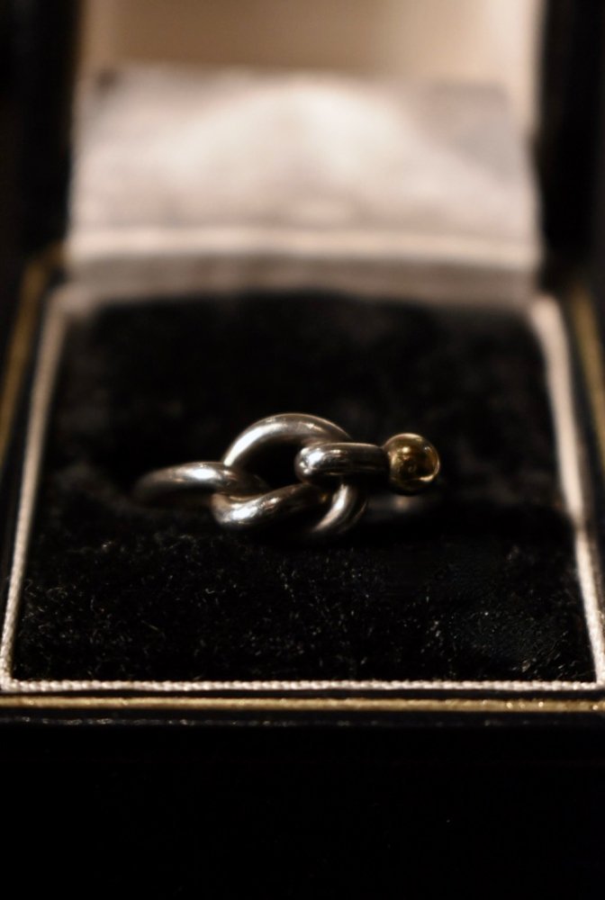Vintage Tiffany & Co silver × 18K ring ヴィンテージ ティファニー シルバー 18K フックアイ リング