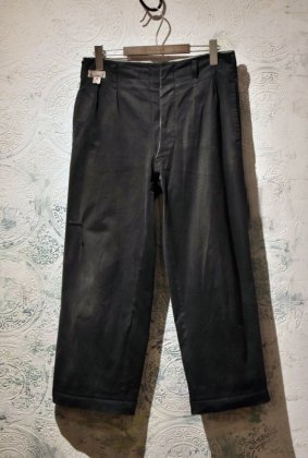  ΡJapanese 1950s~ black cotton pants