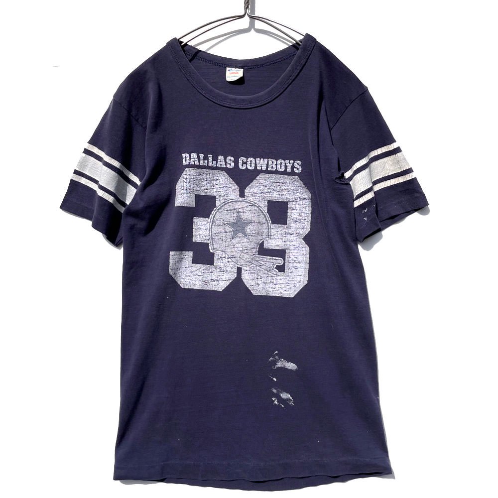 チャンピオン トリコタグ【Champion】ヴィンテージ コットン フットボール Tシャツ【1980's】Vintage Football  T-Shirt