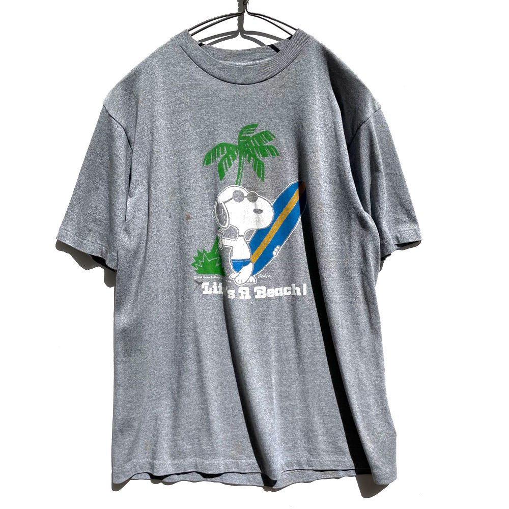 古着 通販 スヌーピー ジョー・クール【JOE COOL】ヴィンテージ プリント Tシャツ【1980's-】Vintage Cartoon Print T-Shirt