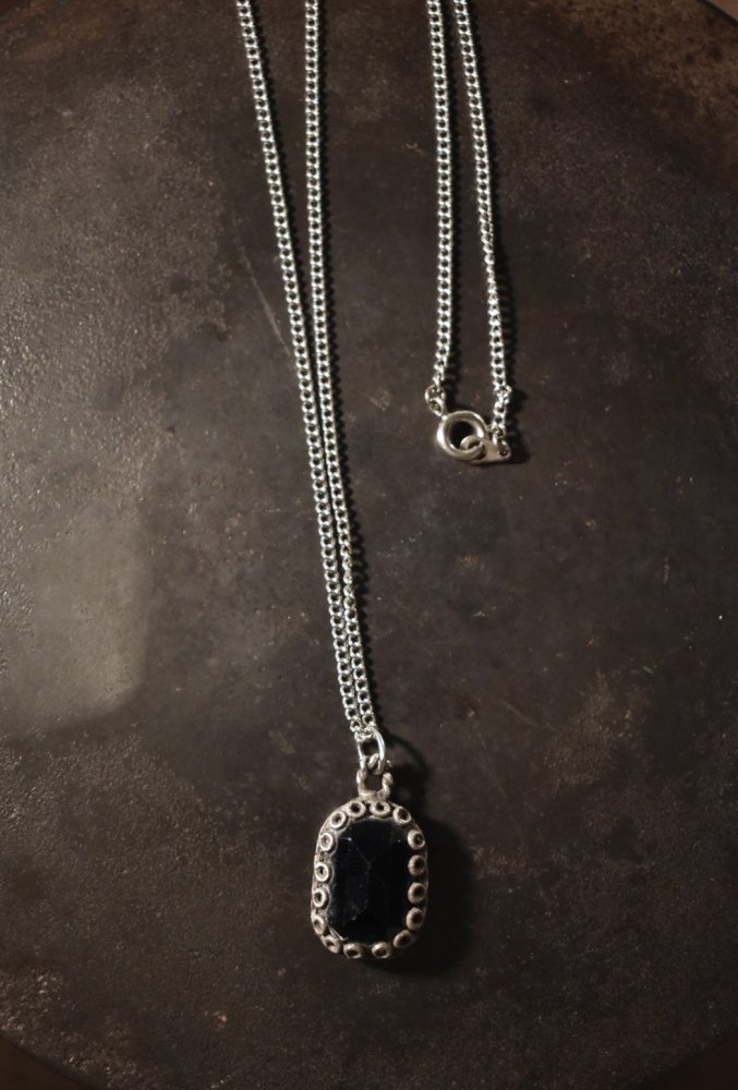 Vintage silver × onyx necklace ヴィンテージ シルバー オニキス ネックレス