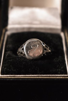 古着 通販　British vintage silver signet ring イングランド ヴィンテージ シグネットリング 