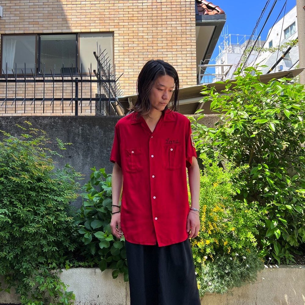 【Hilton】ヴィンテージ レーヨン ボーリングシャツ【1950's-】Vintage Bowling Shirt