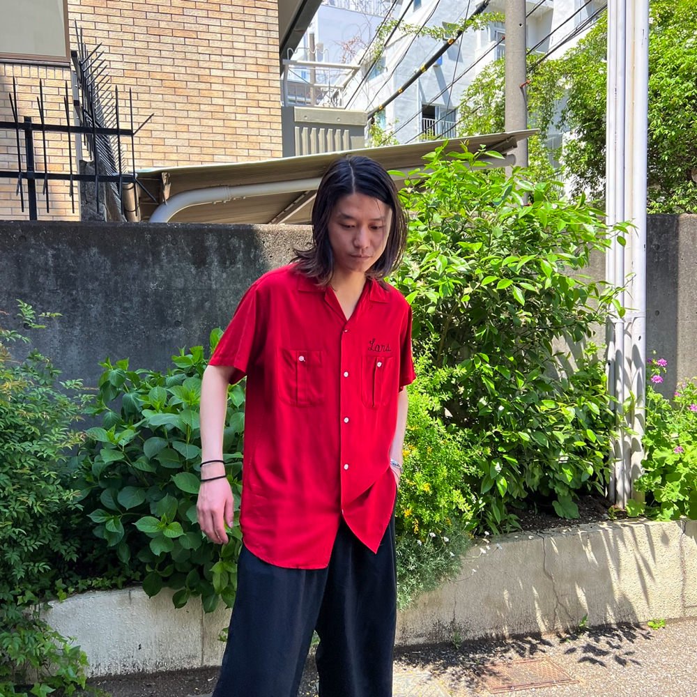 【Hilton】ヴィンテージ レーヨン ボーリングシャツ【1950's-】Vintage Bowling Shirt