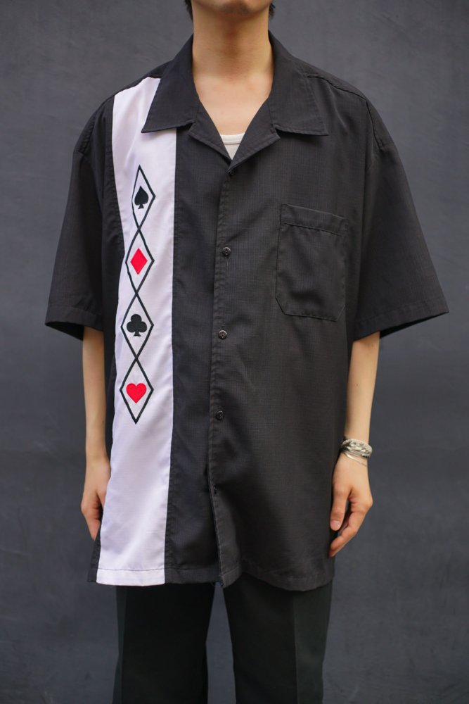 【Steady - Made In USA】ヴィンテージ S/S オープンカラーシャツ【1980's-】Vintage Open Collar  Shirts