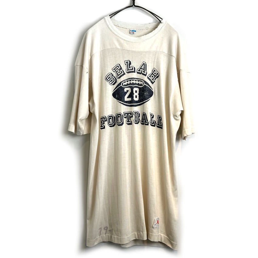 チャンピオン バータグ【Champion】ヴィンテージ コットン フットボール Tシャツ【1970's-】Vintage Football Tee