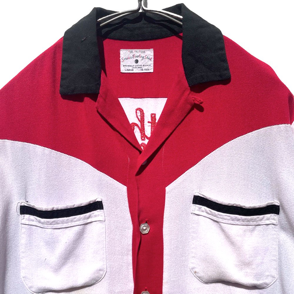 【Service Bowling Shirt - Union Made 】ヴィンテージ レーヨン ボーリングシャツ【1960's-】Vintage  Bowling Shirt