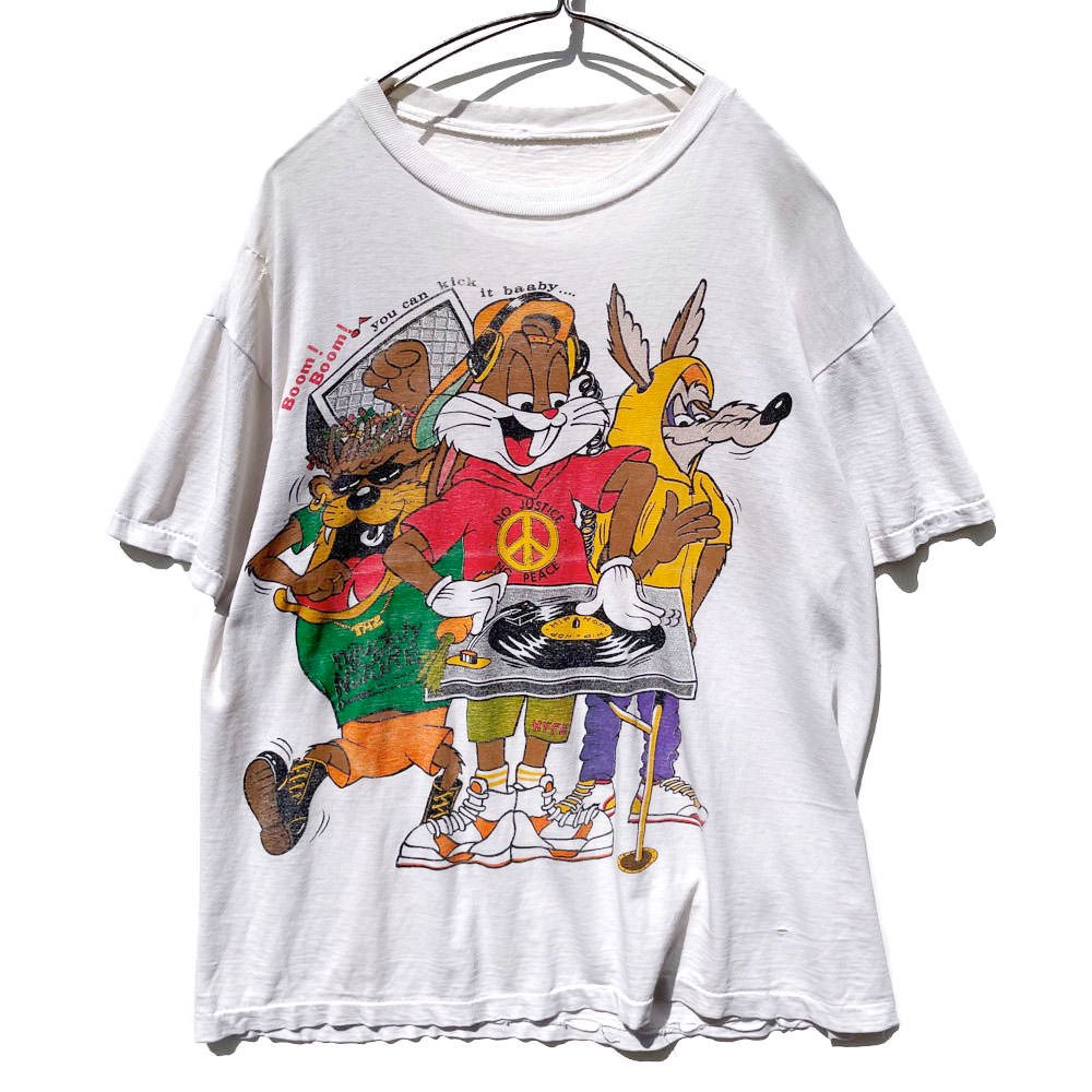 ルーニー・テューンズ【Looney Tunes】ヴィンテージ ヒップホップパロディプリント Tシャツ【Late 1980's-】Vintage  T-Shirt