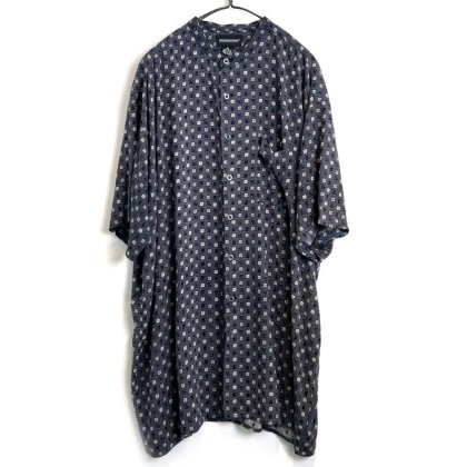  ΡEXPRESSIONSۥơ S/S Хɥ顼 졼󥷥ġ1990's-Vintage S/S Band Collar Rayon Shirt