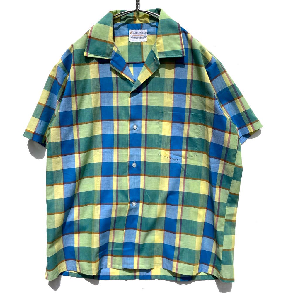 【ARISTOCRAT】ヴィンテージ S/S オープンカラーシャツ【1960's-】Vintage Open Collar Shirt