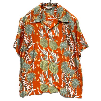  ΡParadise Foundۥơ 졼 ϥġ00's-Vintage Rayon Hawaiian Shirt