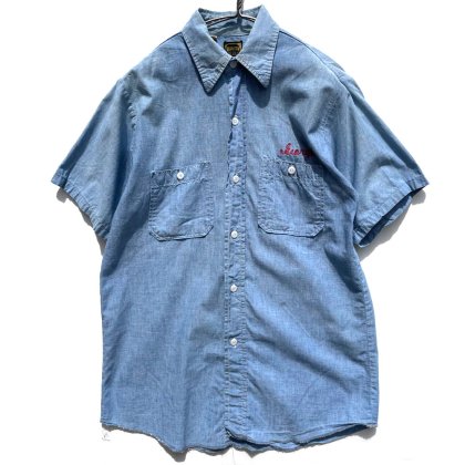 ΡWASHINGTON DEE-CEE - Made In USAۥơ S/S ֥졼ġ1960's-Vintage Chambray Shirts
