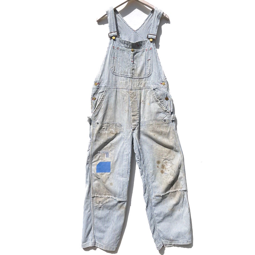 【COWDEN - Union Made】ヴィンテージ ヒッコリー オーバーオール ハイエイジング【1950's-】Vintage Hickory  Stripe Overall W-36