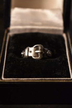  ΡVintage silver belt motif ring ơ С ٥  