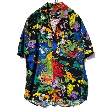  ΡJAMS WORLD - Made In USAۥơ 졼 ϥġ1990's-Vintage Rayon Hawaiian Shirt