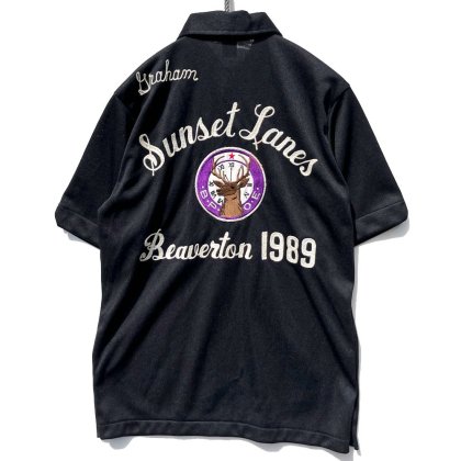 古着 通販　【Hilton - Made In USA】ヴィンテージ B.P.O.E Elks ボーリングシャツ【1970's-】Vintage Bowling Shirt