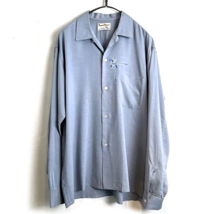  ΡEmpire Classicsۥơ ץ󥫥顼 졼󥷥ġ1960's-Vintage Open Collar Rayon Shirt