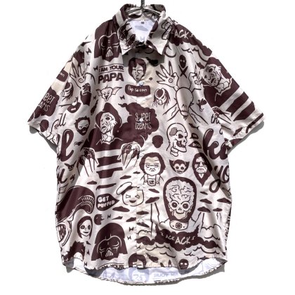  Ρơ 󥹥ץ S/S ġ1990's-Vintage Monster Print Shirt