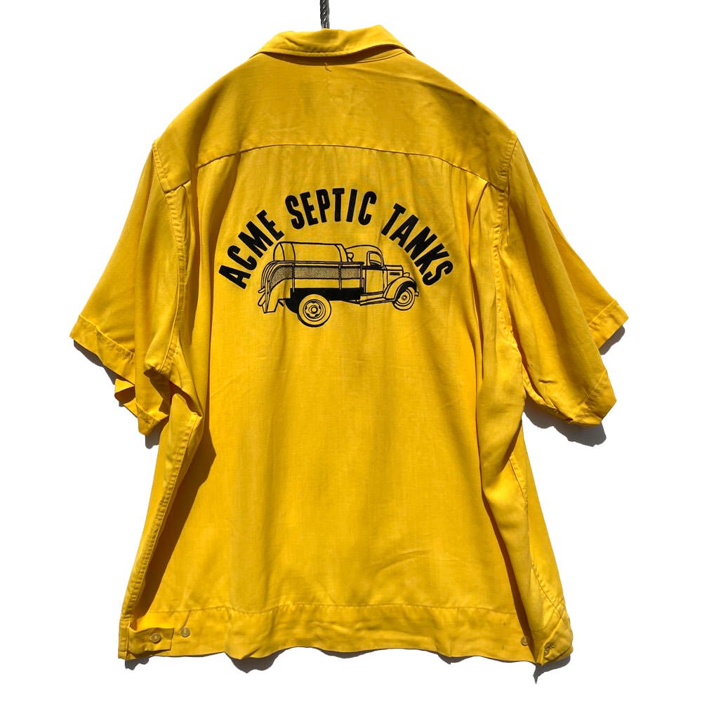 【King Louie TEN STRIKE - Made In USA】ヴィンテージ レーヨン ボーリングシャツ【1950's-】Vintage  Bowling Shirt