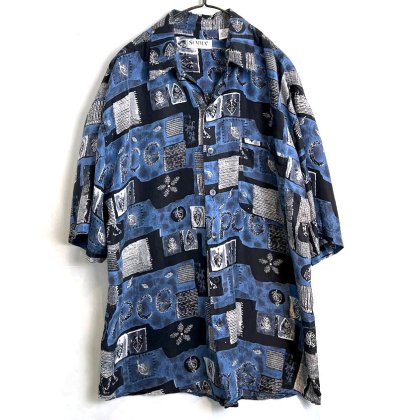 古着 通販　【SUMMA】ヴィンテージ S/S アートプリント シルクシャツ【1990's-】Vintage S/S Silk Shirt