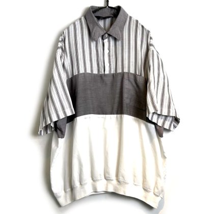 古着 通販　【HABAND】ヴィンテージ スイッチング ポロシャツ【1990's-】Vintage S/S Switcning Design Pullover Shirt