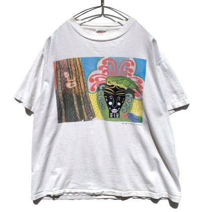 古着 通販　【Frederica Paschel -Made In USA】ヴィンテージ アートプリント Tシャツ【1996's】Vintage Art Print T-Shirt