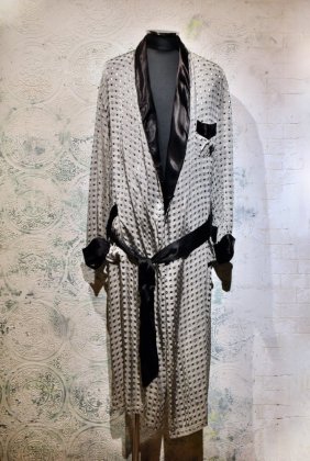 古着 通販　us ~1960s rayon jacquard gown