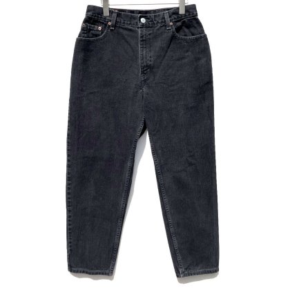 古着 通販　リーバイス 550 ブラック【Levis 550-0260 Made In Mexico】Vintage Black Denim Pants W-30
