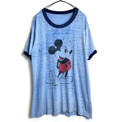  ΡɥߥåDisney Officialۥơ ߥåץ ȥTġ1980's-Vintage Print T-Shirt