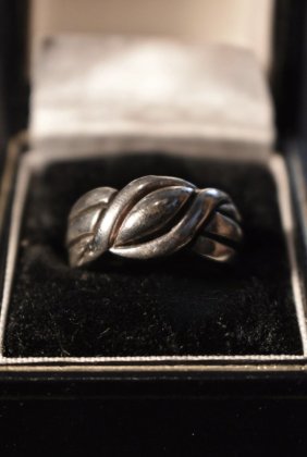  Ρus vintage silver ring ơ С  