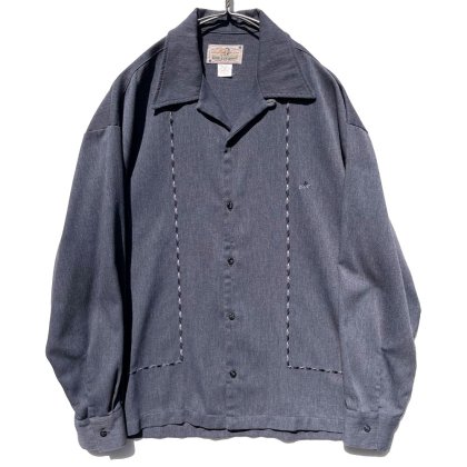  ΡBC ETHIC - Made In USAۥơ ץ󥫥顼ġ1980's-Vintage Open Collar Shirt