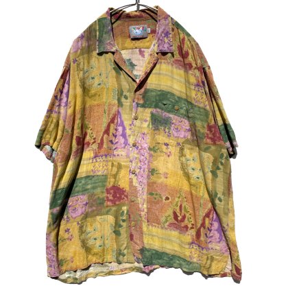  ΡJAMS WORLD ۥơ 졼 ϥġ1990's-Vintage Rayon Hawaiian Shirt