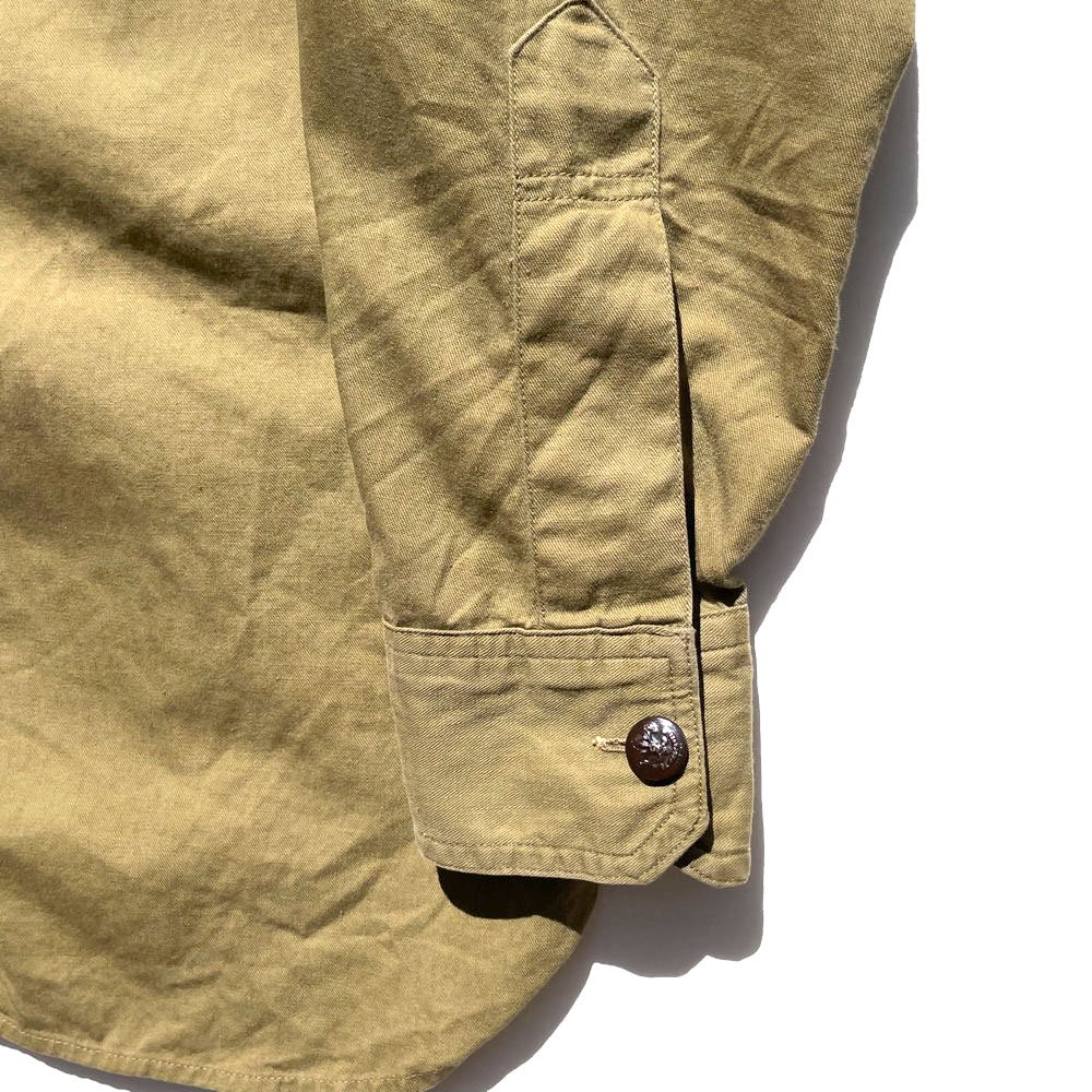 【BSA】ヴィンテージ ボーイスカウトシャツ マチ付き チェンジボタン【1940's-】Vintage Boy Scout Shirt