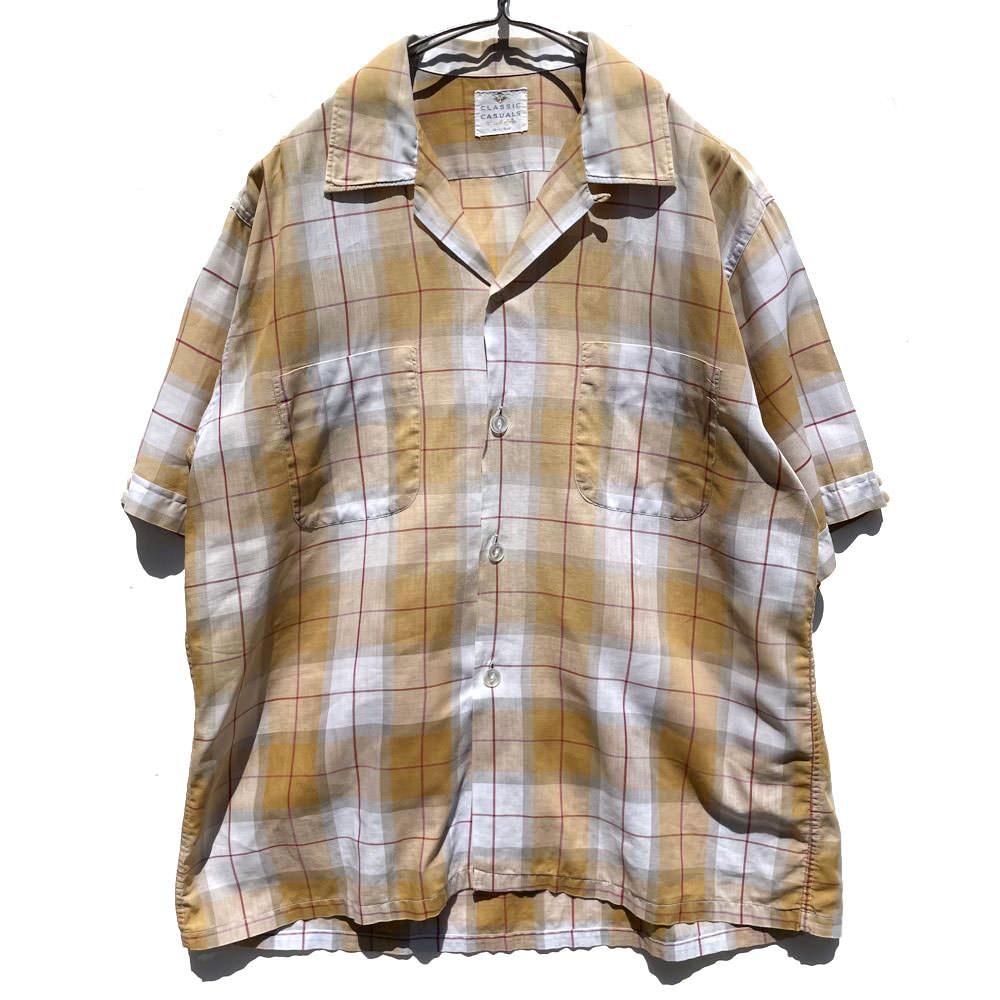 JACK'S OPEN COLLAR SHIRT 50S 「千鳥格子柄」｜SAFARI サファリ