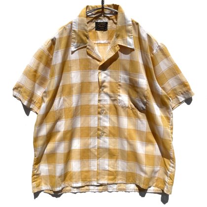  ΡBraidburnۥơ S/S ץ󥫥顼ġ1960's-Vintage Open Collar Shirt