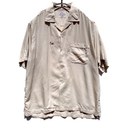  ΡPalm Springsۥơ S/S ץ󥫥顼 졼󥷥ġ1960's-Vintage Rayon Shirt