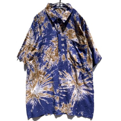  ΡBATIK SUPER Collectionۥơ ӥå륨å  졼󥷥ġ1980's-Vintage Rayon Shirt