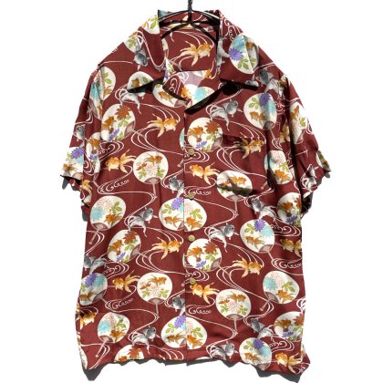  Ρơ 졼 ϥ ϥ磻󥷥 1990's-Vintage Rayon Hawaiian Shirt