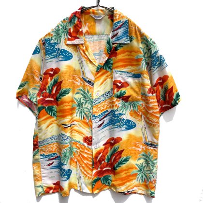  ΡFRED MEYER,INC- Made In Japanۥơ 졼 ϥ ϥ磻󥷥ġ1960's-Vintage Rayon Hawaiian Shirt