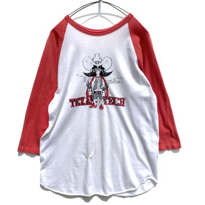  ΡTexas Tech Universityۥơ 饰󥹥꡼ åTġ1970's-Vintage College T-Shirt