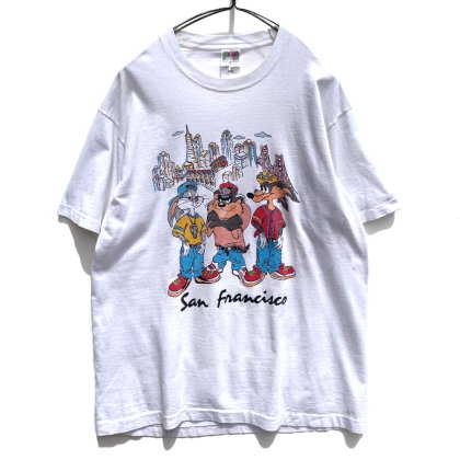  ΡSan Francisco - Made In USAۥơ 롼ˡƥ塼 ٥˥Tġ1990's-Vintage Print T-Shirt