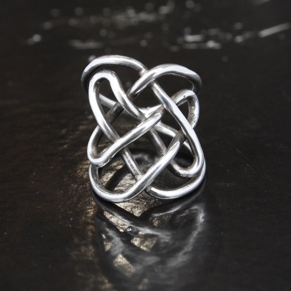 ヴィンテージ ケルティックノット リング【STERLING SLVER WIRE】Wide Celtic knot