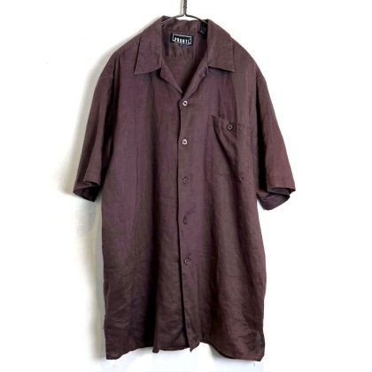  ΡPRONTI ơ S/S 롼ץ顼 ͥ󥷥ġ1990's-Vintage S/S Loop Collar Linen Shirt