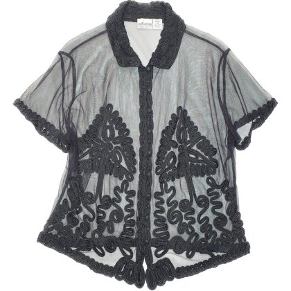  ΡCode Embroidery Mesh Shirt