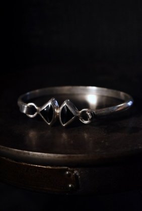  ΡMexico vintage silver  onyx bracelet ơ С ˥ ֥쥹å 