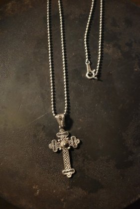 古着 通販　Vintage filigree cross necklace ヴィンテージ フィリグリー クロス ネックレス 