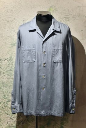  Ρus 1960s pima cotton slab open collar shirt