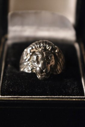  ΡVintage Lion motif silver ring ơ 饤 С  