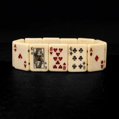  Ρơ ȥ ֥쥹åȡ1950s~ Playing card Gambling AmuletNatural Bone