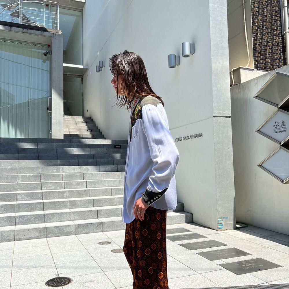 H BAR C】ヴィンテージ レーヨンギャバジン ウエスタンシャツ【1950's